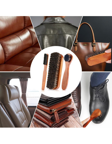 Kit de Cuidado de Zapatos Nuroon - 13 Piezas con Cepillos y Aceite