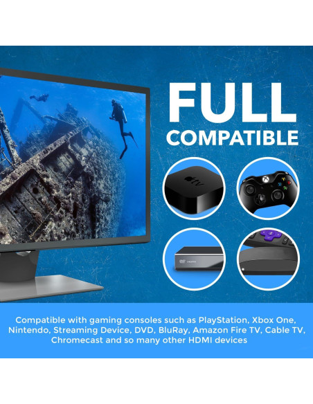 Conmutador HDMI 4 en 1 OREI UHD-401MV 4K @ 60Hz