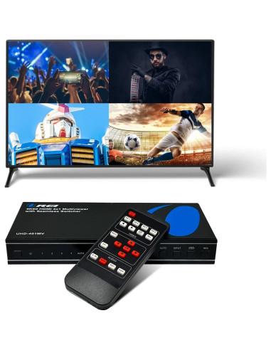 Conmutador HDMI 4 en 1 OREI UHD-401MV 4K @ 60Hz