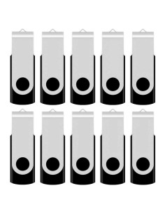 Paquete 10 Unidades Flash USB 2.0 Aiibe 2GB Negro