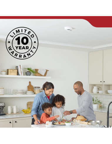 Detector de Humo Kidde 20SD10, Batería de 10 Años, LED