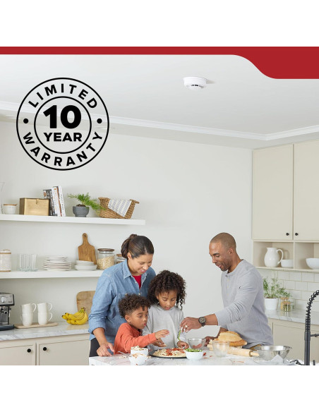 Detector de Humo Kidde 20SD10, Batería de 10 Años, LED
