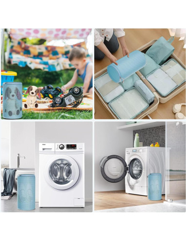 Bolsa de Lavado de Zapatos Kimmama 20x38 cm Azul - 2 Piezas