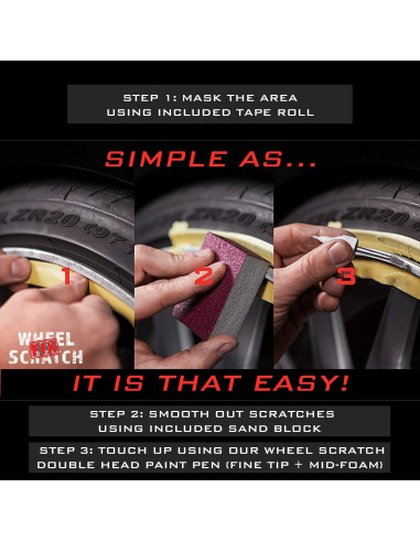 Kit de Reparación de Llantas Wheel Scratch Fix Antracita 0.3 Oz