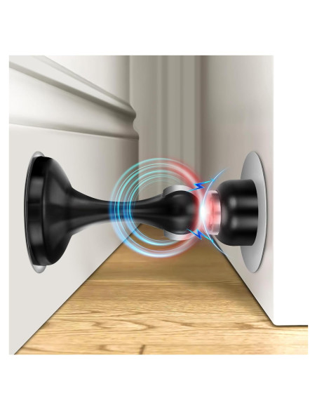 Parachoques de Puerta Magnético Crosize 1 Paquete Acero Inoxidable