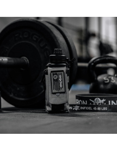 Botella de Agua Aislada Iron Infidel 0.95L Tapa Popote
