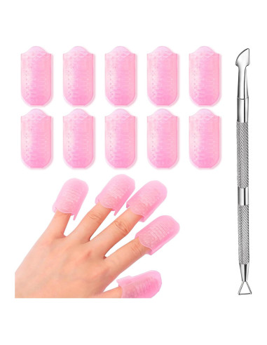 Kit de Remoción de Esmalte de Uñas Makartt 10 Pcs Rosa