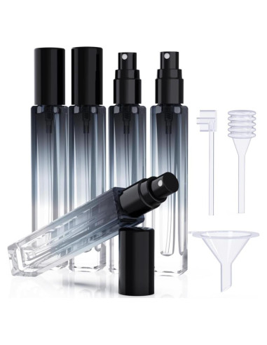 5 Botellas de Spray de Vidrio 10ml Seafulee Recargables