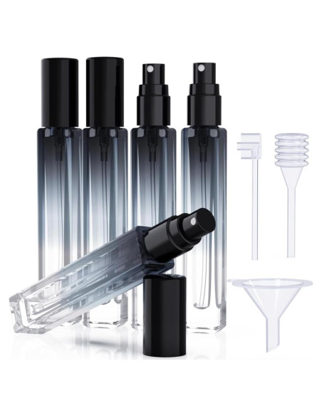 5 Botellas de Spray de Vidrio 10ml Seafulee Recargables