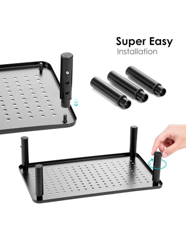 Soporte Elevador de Monitor LOTEYIKE Ajustable 3 Alturas Metal