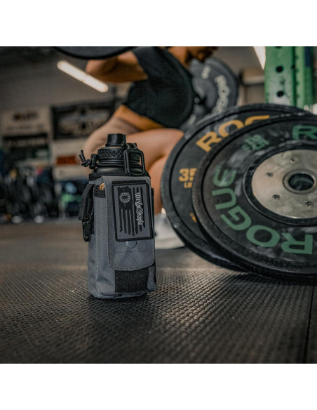 Botella de Agua Aislada Iron Infidel 0.95L Tapa Popote