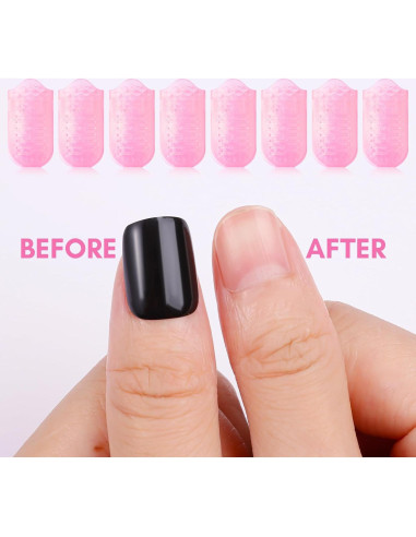 Kit de Remoción de Esmalte de Uñas Makartt 10 Pcs Rosa