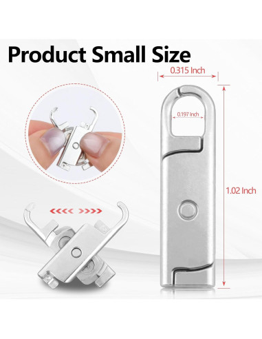 Tiradores de Cremallera Mejorados FENGWANGLI 8 Piezas 26mm