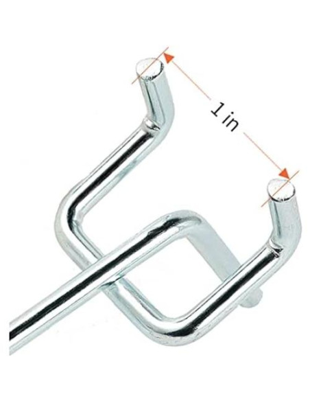 Ganchos de Metal Galvanizado en Forma de L Rawall - 50 Pack