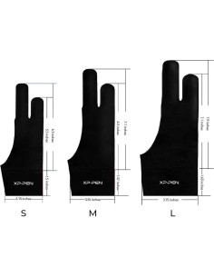 Guante de Dibujo XP-PEN AC08 Negro Tamaño L para Tableta Gráfica 2