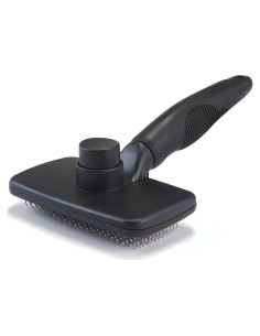 Cepillo Autolimpiante OEFEO para Perros y Gatos Negro