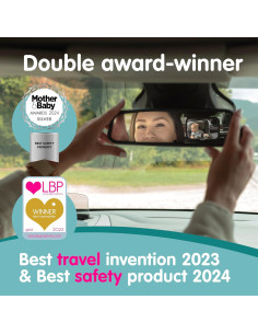 Espejo Convexo para Coche Bebé Onco 24.4x17.5cm Irrompible 2