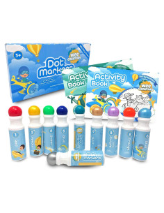 Marcadores de Puntos Lavables Wee Creators + 2 Libros Actividades