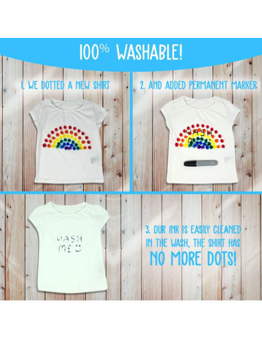 Marcadores de Puntos Lavables Wee Creators + 2 Libros Actividades