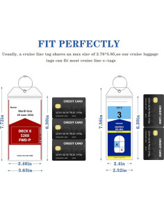 6 Etiquetas de Equipaje de Crucero SEAVILIA Impermeables 2