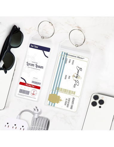 6 Etiquetas de Equipaje de Crucero SEAVILIA Impermeables