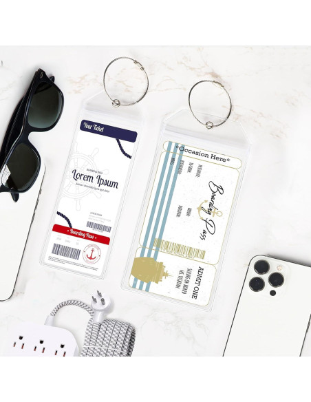 6 Etiquetas de Equipaje de Crucero SEAVILIA Impermeables