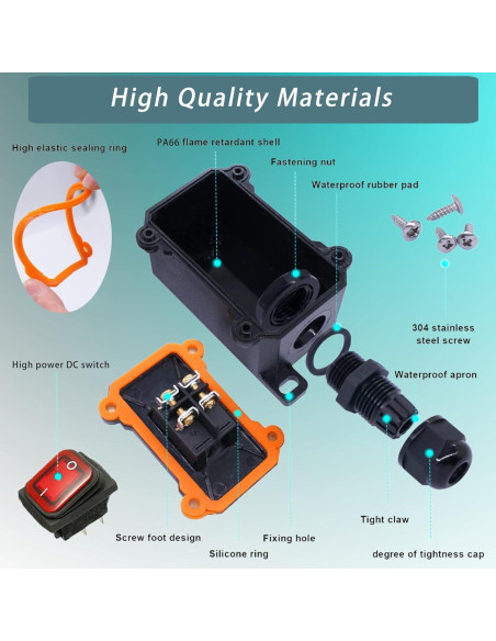 Interruptor de Palanca ON/OFF KarlKers 12V-24V IP67 20A