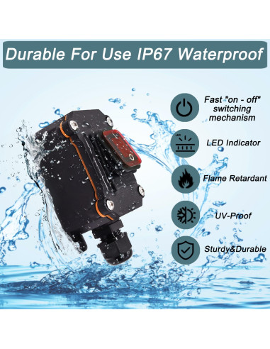 Interruptor de Palanca ON/OFF KarlKers 12V-24V IP67 20A