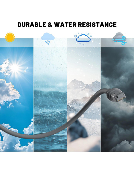 Cable Ethernet 22,86m TOYOURKI para Starlink Gen3 Impermeable