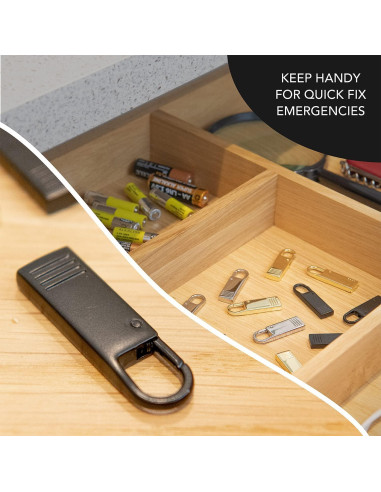 Tiradores de Cremallera Kraftex x4 Negros Alta Resistencia