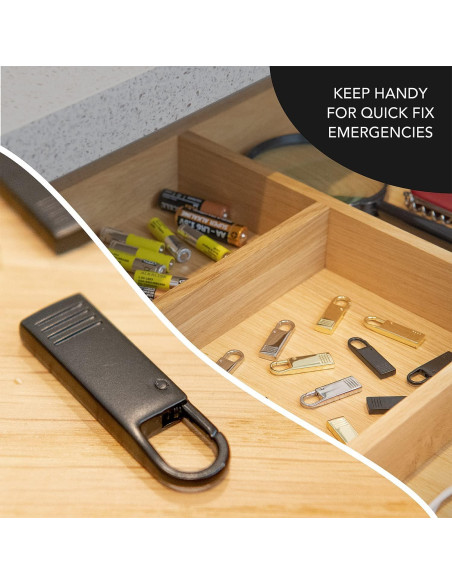 Tiradores de Cremallera Kraftex x4 Negros Alta Resistencia