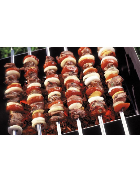 Pinchos de Acero Inoxidable Reutilizables 25.4 cm - MOCUMEI (16 Piezas)