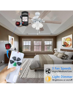 Kit de Control Remoto Universal Nexete 53T para Ventilador de Techo 2