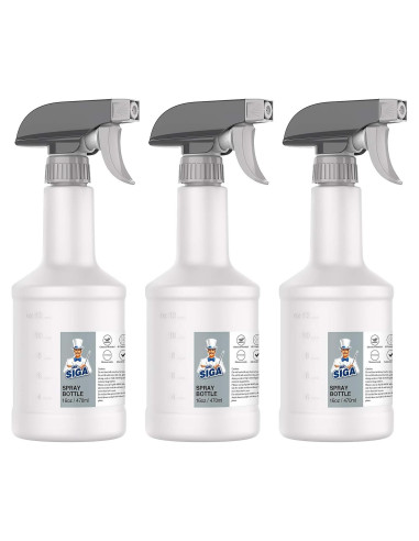 Botellas de Spray Reutilizables MR.SIGA 470ml Paquete de 3