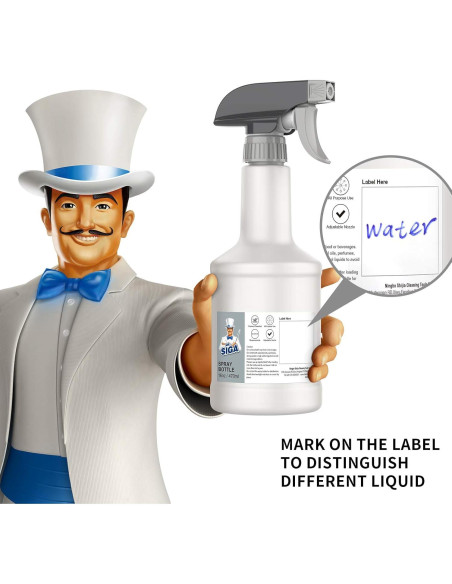 Botellas de Spray Reutilizables MR.SIGA 470ml Paquete de 3