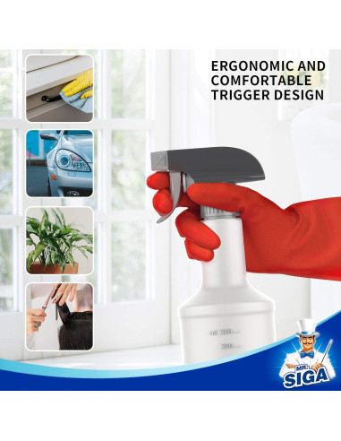 Botellas de Spray Reutilizables MR.SIGA 470ml Paquete de 3