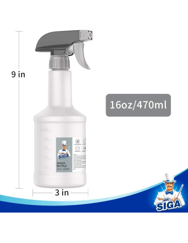 Botellas de Spray Reutilizables MR.SIGA 470ml Paquete de 3