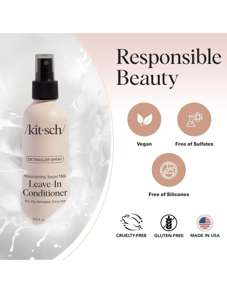 Kitsch Spray Acondicionador Sin Enjuague Leche de Argán 192g