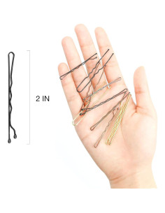 Pinzas Bobby HOYOLS Premium Negras 5 cm - 100 Unidades 2