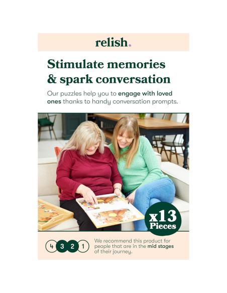 Rompecabezas Relish Blooming Lovely 13 Piezas para Demencia Rompecabezas Relish Blooming Lovely 13 Piezas para Demencia