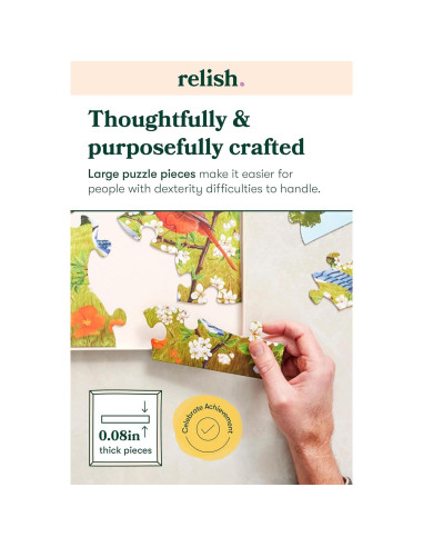 Rompecabezas Relish Blooming Lovely 13 Piezas para Demencia