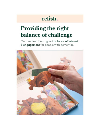 Rompecabezas Relish Blooming Lovely 13 Piezas para Demencia