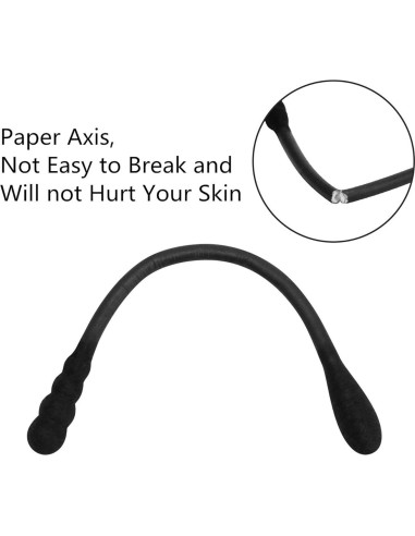 Bastones de Algodón Negros Tifanso - 200 Unidades Hipoalergénicos