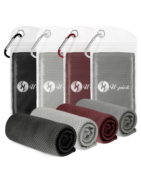 Toallas de Enfriamiento U-pick 100x30 cm - Paquete de 4 Toallas de Enfriamiento U-pick 100x30 cm - Paquete de 4