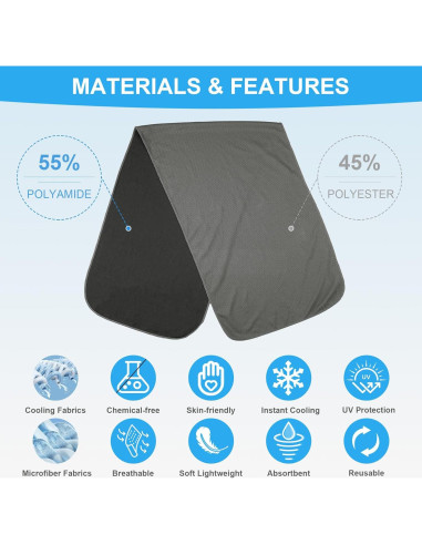 Toallas de Enfriamiento U-pick 100x30 cm - Paquete de 4