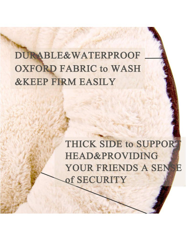 Cama Redonda para Gato HACHIKITTY Grande Lavable 60 cm