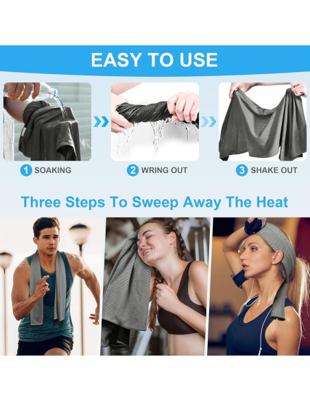 Toallas de Enfriamiento U-pick 100x30 cm - Paquete de 4 Toallas de Enfriamiento U-pick 100x30 cm - Paquete de 4