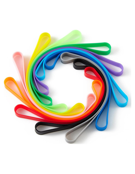 12 Bandas de Goma de Silicona ZZJMCH 13.97 cm Resistentes