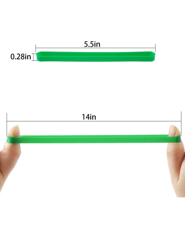 12 Bandas de Goma de Silicona ZZJMCH 13.97 cm Resistentes