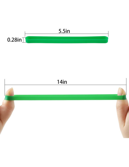 12 Bandas de Goma de Silicona ZZJMCH 13.97 cm Resistentes